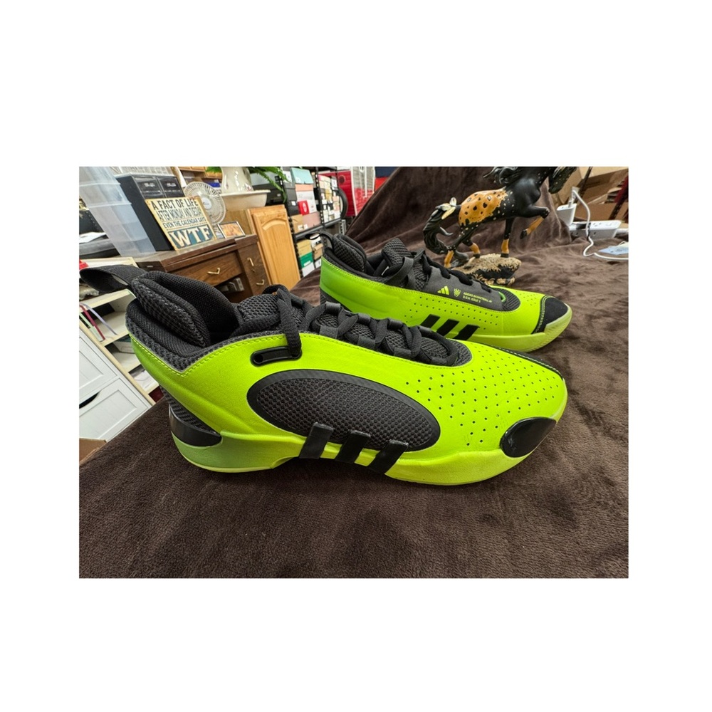 adidas Lime Green and Black Athletic Shoes